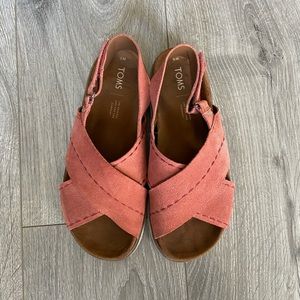TOMS flat chunky flat suede sandals